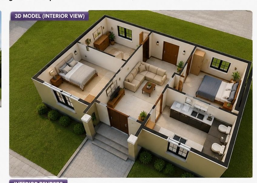 Residential 3D design concept
