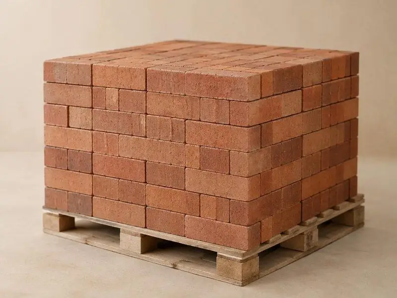 Pallets of building materials ready for delivery