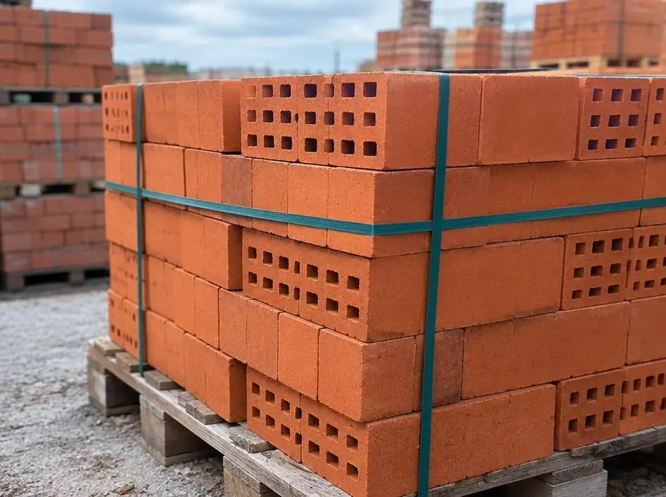 Pallet of Sunrise orange-red face bricks
